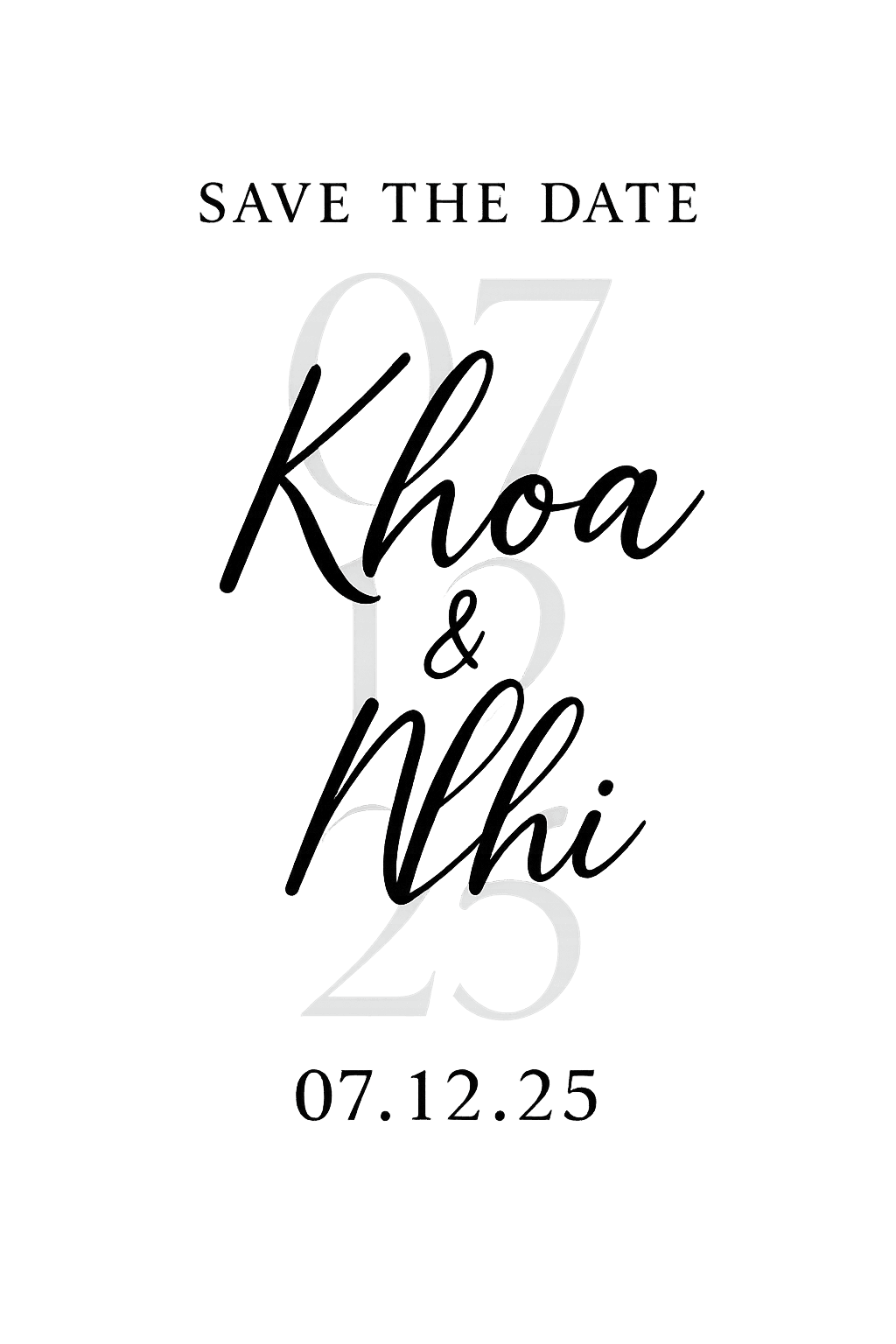 Wedding Date - 07.12.25